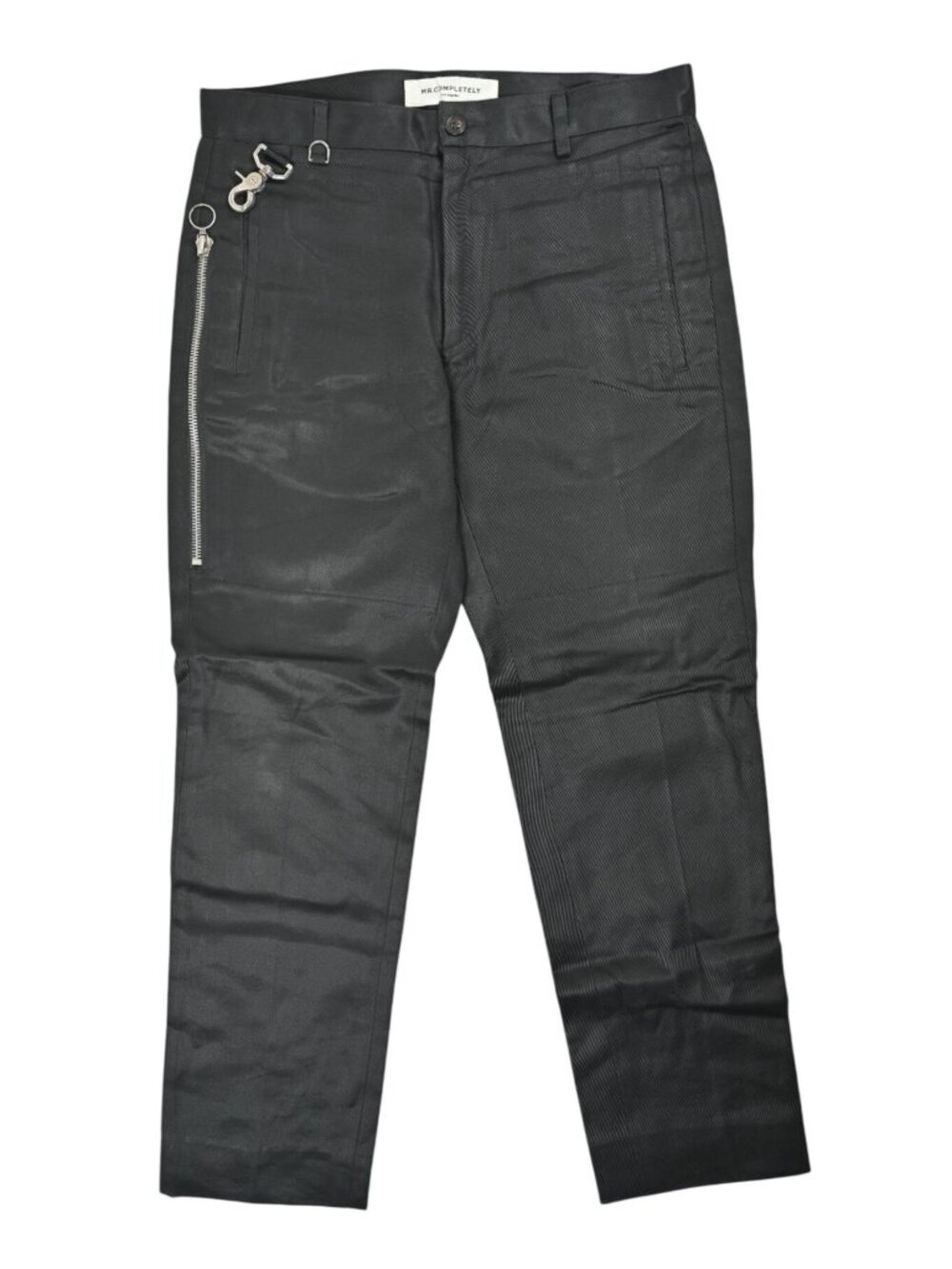 Mr. Completely Slim Jeans with Ring and Zipper Details in Black